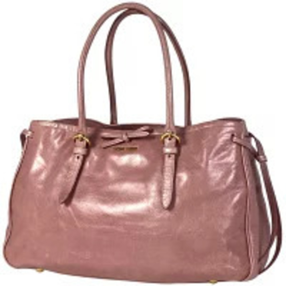 Miu MIu 2way Shoulder Bag Rion Leather Pink